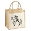 Cotton Pocket Jute Midi Tote Thumbnail