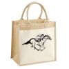 Cotton Pocket Jute Midi Tote Thumbnail