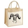 Cotton Pocket Jute Midi Tote Thumbnail