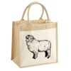 Cotton Pocket Jute Midi Tote Thumbnail