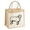 Cotton Pocket Jute Midi Tote Thumbnail