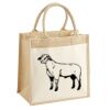 Cotton Pocket Jute Midi Tote Thumbnail