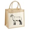 Cotton Pocket Jute Midi Tote Thumbnail