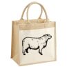Cotton Pocket Jute Midi Tote Thumbnail