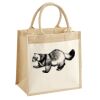 Cotton Pocket Jute Midi Tote Thumbnail