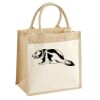 Cotton Pocket Jute Midi Tote Thumbnail