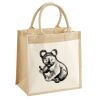 Cotton Pocket Jute Midi Tote Thumbnail