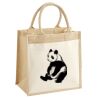 Cotton Pocket Jute Midi Tote Thumbnail