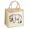 Cotton Pocket Jute Midi Tote Thumbnail