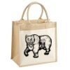 Cotton Pocket Jute Midi Tote Thumbnail