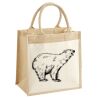 Cotton Pocket Jute Midi Tote Thumbnail