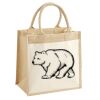 Cotton Pocket Jute Midi Tote Thumbnail