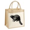 Cotton Pocket Jute Midi Tote Thumbnail