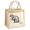 Cotton Pocket Jute Midi Tote Thumbnail