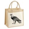 Cotton Pocket Jute Midi Tote Thumbnail