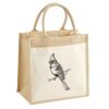 Cotton Pocket Jute Midi Tote Thumbnail