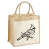 Cotton Pocket Jute Midi Tote Thumbnail
