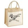 Cotton Pocket Jute Midi Tote Thumbnail