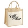 Cotton Pocket Jute Midi Tote Thumbnail
