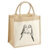 Cotton Pocket Jute Midi Tote Thumbnail