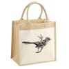 Cotton Pocket Jute Midi Tote Thumbnail
