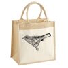 Cotton Pocket Jute Midi Tote Thumbnail