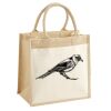 Cotton Pocket Jute Midi Tote Thumbnail