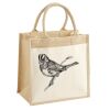 Cotton Pocket Jute Midi Tote Thumbnail