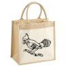 Cotton Pocket Jute Midi Tote Thumbnail