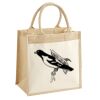 Cotton Pocket Jute Midi Tote Thumbnail