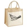 Cotton Pocket Jute Midi Tote Thumbnail