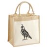 Cotton Pocket Jute Midi Tote Thumbnail