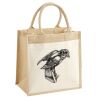 Cotton Pocket Jute Midi Tote Thumbnail