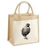Cotton Pocket Jute Midi Tote Thumbnail