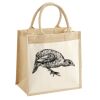 Cotton Pocket Jute Midi Tote Thumbnail