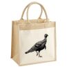 Cotton Pocket Jute Midi Tote Thumbnail
