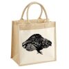 Cotton Pocket Jute Midi Tote Thumbnail