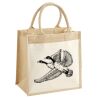 Cotton Pocket Jute Midi Tote Thumbnail