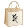 Cotton Pocket Jute Midi Tote Thumbnail