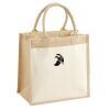 Cotton Pocket Jute Midi Tote Thumbnail