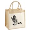 Cotton Pocket Jute Midi Tote Thumbnail