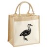 Cotton Pocket Jute Midi Tote Thumbnail