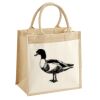 Cotton Pocket Jute Midi Tote Thumbnail