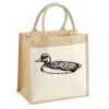 Cotton Pocket Jute Midi Tote Thumbnail
