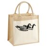 Cotton Pocket Jute Midi Tote Thumbnail