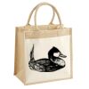 Cotton Pocket Jute Midi Tote Thumbnail