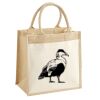Cotton Pocket Jute Midi Tote Thumbnail