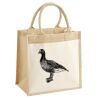 Cotton Pocket Jute Midi Tote Thumbnail