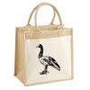 Cotton Pocket Jute Midi Tote Thumbnail
