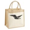 Cotton Pocket Jute Midi Tote Thumbnail